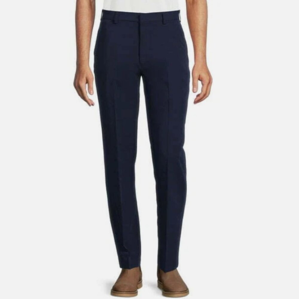 George Men's Navy Performance Dress Pant Size 36X30